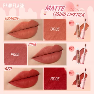 Pinkflash Ohmykiss ลิปสติก เนื้อลิขวิดแมตต์ ให้ความชุ่มชื้น ติดทนยาวนาน