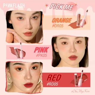 Pinkflash Ohmykiss ลิปสติก เนื้อลิขวิดแมตต์ ให้ความชุ่มชื้น ติดทนยาวนาน