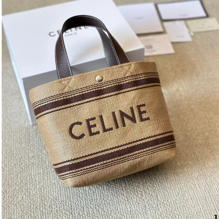 Original Order Mini Small Tote แบบพกพา Cross-body Raffia ทอขนาดใหญ่ความจุแฟชั่นกระเป๋าหญิง CE999999-0628
