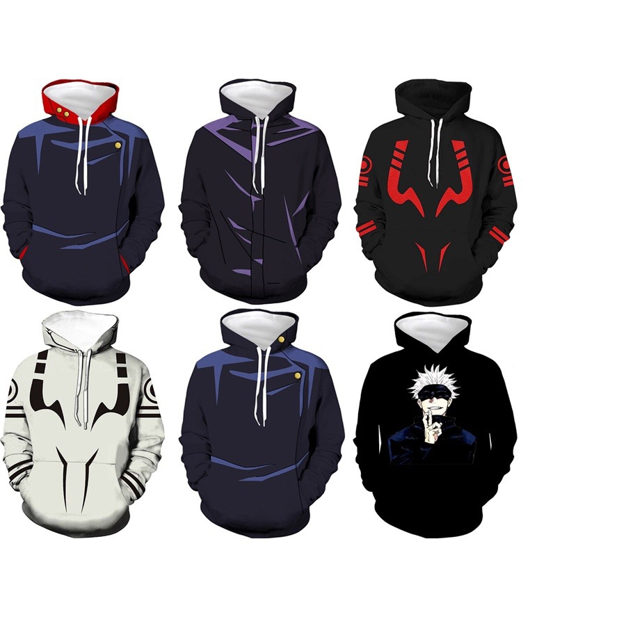 Jujutsu Kaisen Hoodie คอสเพลย์ Itadori Yuji 3D การพิมพ์แจ็คเก็ตเสื้อกันหนาวญี่ปุ่นอะนิเมะเครื่องแต่งกายแฟชั่น Streetwear