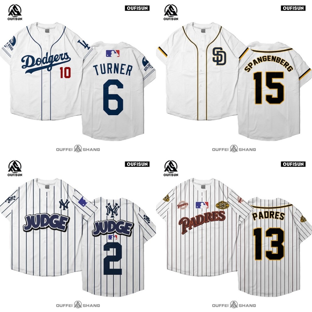 Unsixe เสื้อเบสบอลแขนสั้น - เสื้อ Stickball ตัวอักษรตัวเลขพิมพ์ Overize หลวมเสื้อยืด Hot Trend 2025