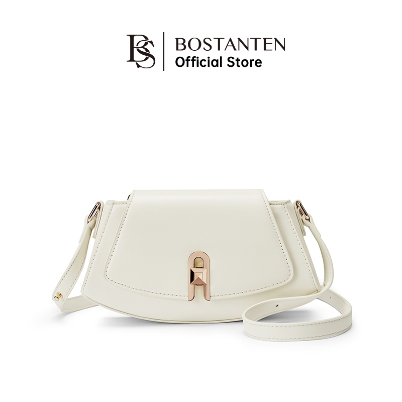 Bostanten กระเป๋าสะพายสุภาพสตรีทรงสี่เหลี่ยมคางหมูดีไซน์กระเป๋าสไตล์ใหม่