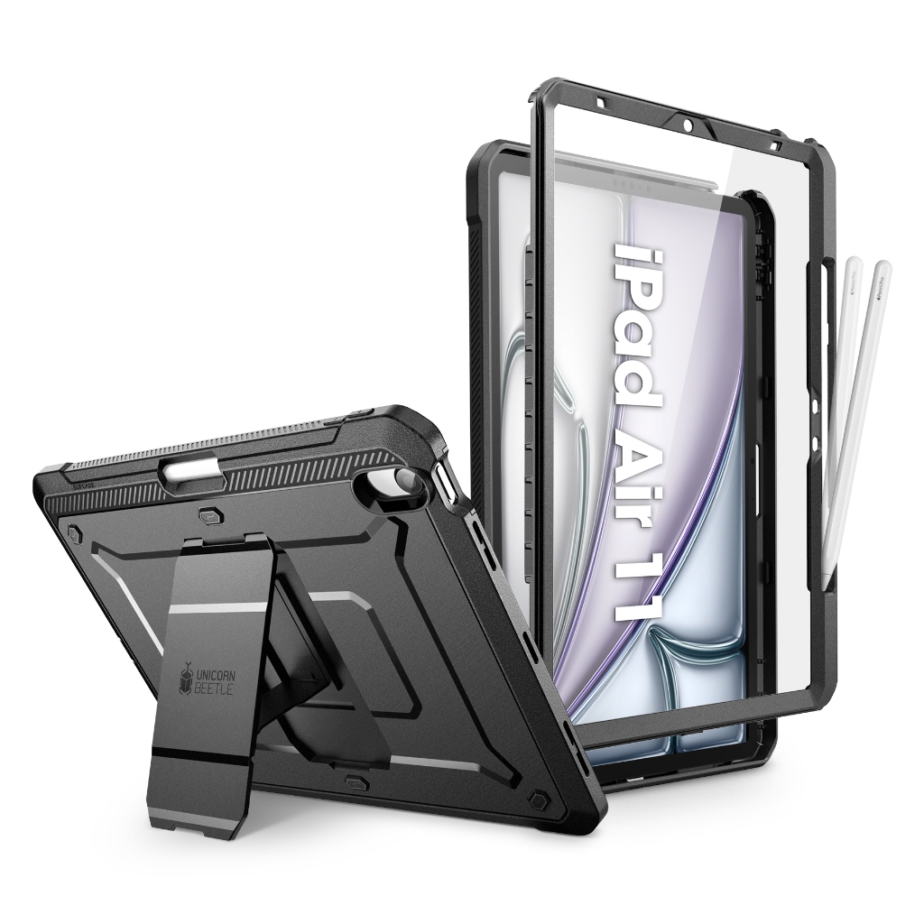 SUPCASE UB Pro สําหรับ iPad Air 11 นิ้ว M4/M3/M2 2026/2025/2024 ในตัวป้องกันหน้าจอดินสอผู้ถือขาตั้งทนทานฝาครอบป้องกันสําหรับ iPad Air 10.9 นิ้ว 5th/4th 2022/2020