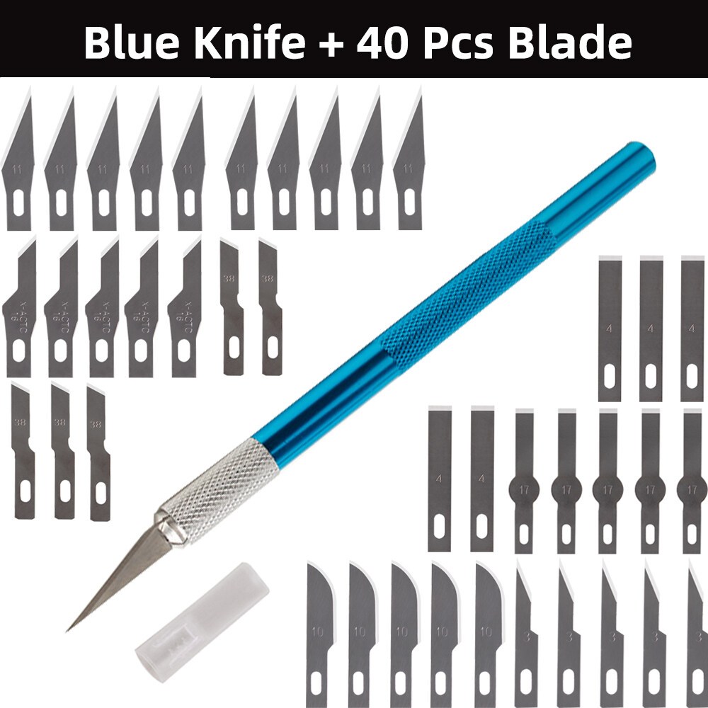 【COD ท้องถิ่น + การจัดส่ง 2 วัน】 มีดแกะสลัก มีดแกะสลักผักและผลไม้ Art knife มีดสำหรับงานโมเดล ด้ามจับอลูมิเนียม