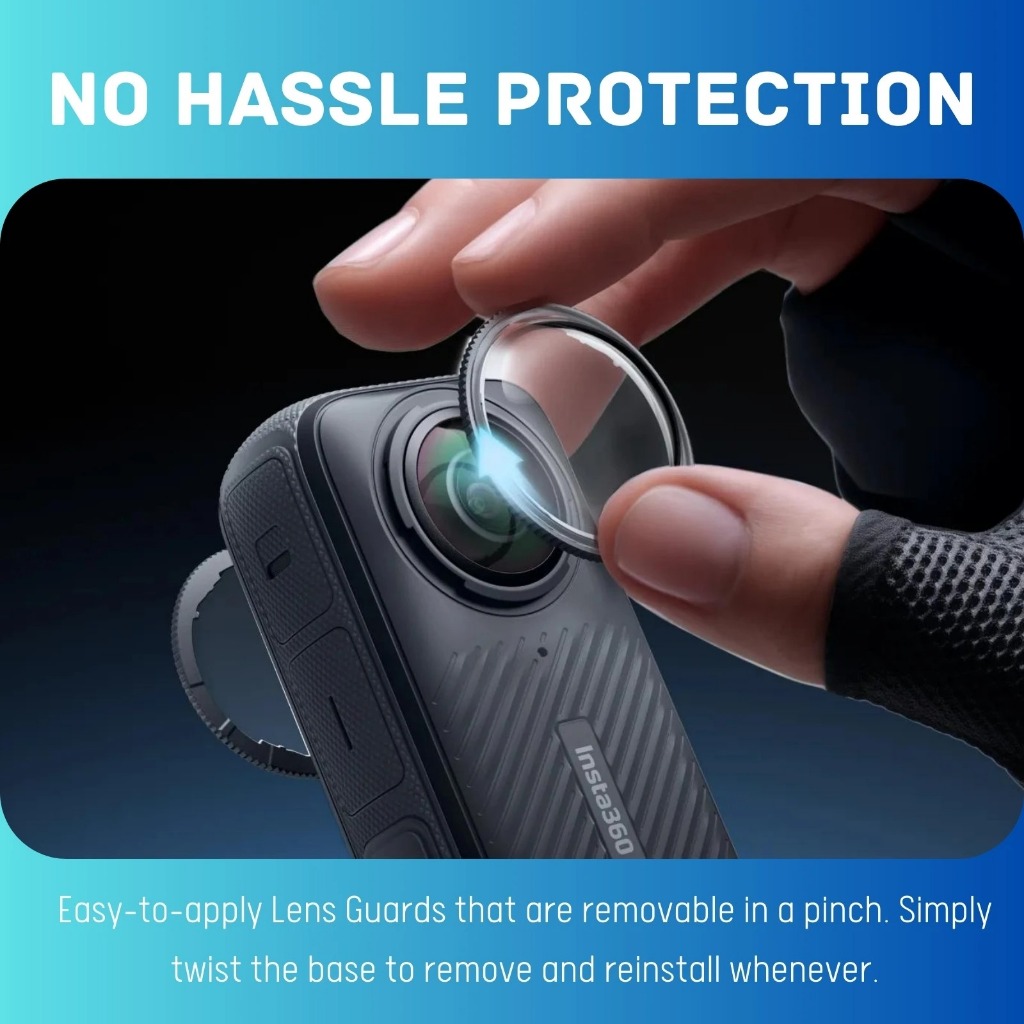 【🇹🇭 กรุงเทพฯ】Original Insta360 X4 Premium Lens Guards โปร่งใสสูง ภาพคริสตัล-ใส รับประกัน 1 ปี