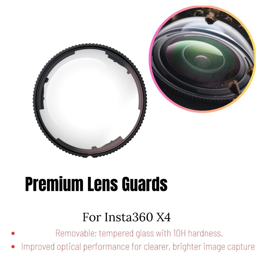 【🇹🇭 กรุงเทพฯ】Original Insta360 X4 Premium Lens Guards โปร่งใสสูง ภาพคริสตัล-ใส รับประกัน 1 ปี