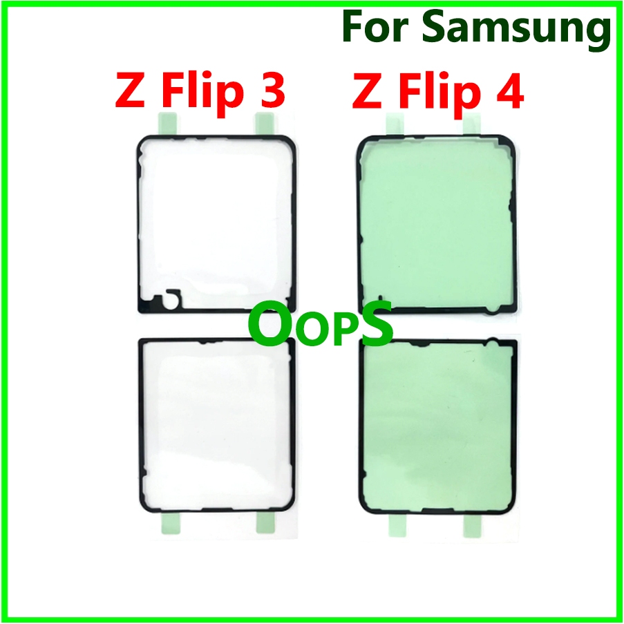 สําหรับ Samsung Z Flip 3 4 5 F711 F721 โทรศัพท์ฝาหลังแบตเตอรี่กันน้ําสติกเกอร์กาว