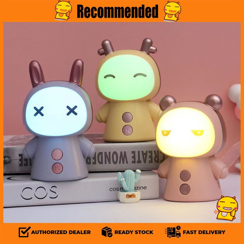 พร้อมส่ง โคมไฟตั้งโต๊ะ โคมไฟทำการบ้าน โคมไฟตั้งโต๊ะขนาดเล็ก LED ไฟกลางคืนแบบชาร์จไฟได้
