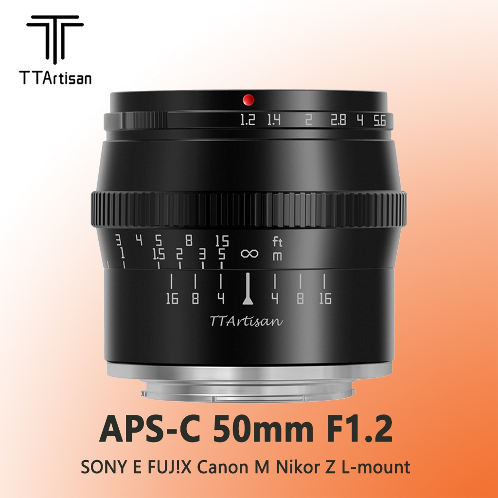 TTartisan 50 มม.F1.2 Macro DSLR เลนส์กล้องสําหรับ Sony E Canon EOS-M Fujifilm X Nikon Z Leica L Micr