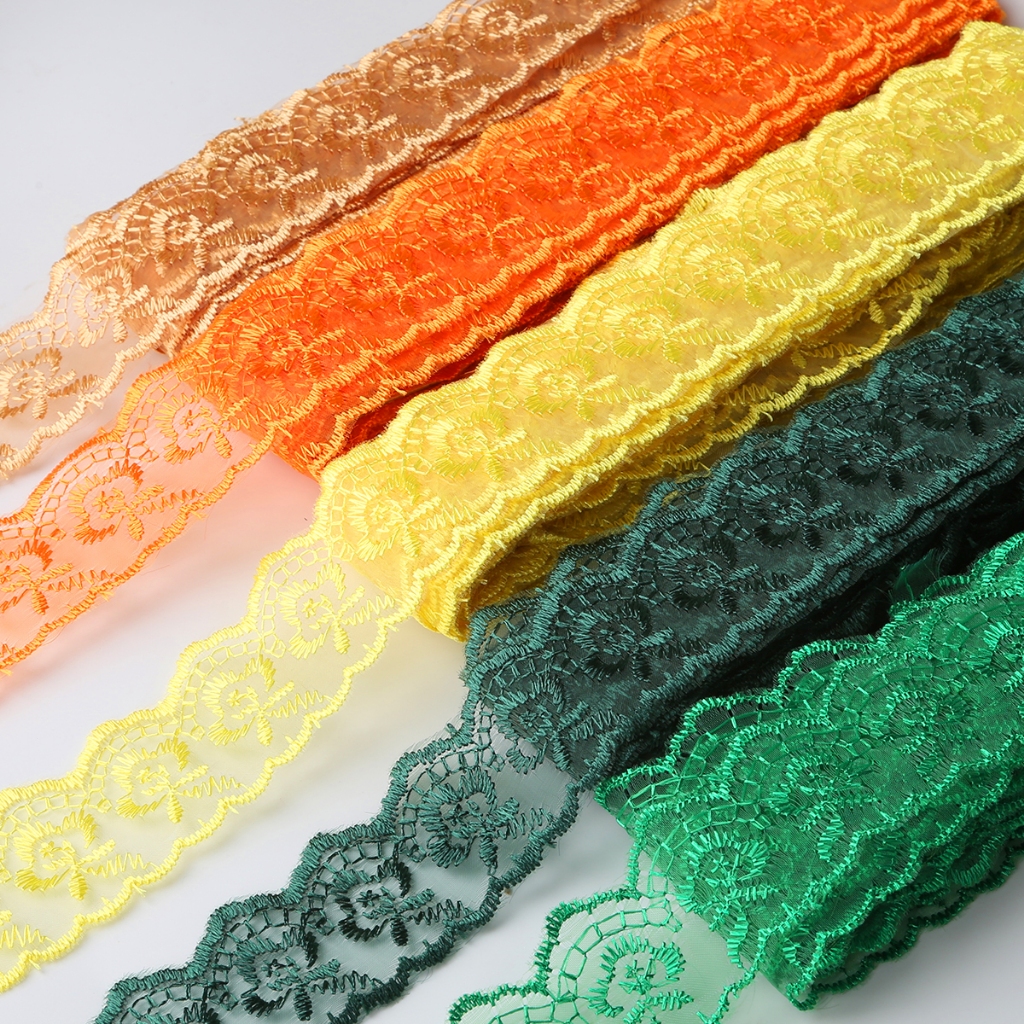 10yard/กระเป๋า 40 มม.ลูกไม้ริบบิ้น Trim ผ้าปักลูกไม้ Trims สําหรับงานแต่งงานตกแต่ง DIY อุปกรณ์เย็บผ้า