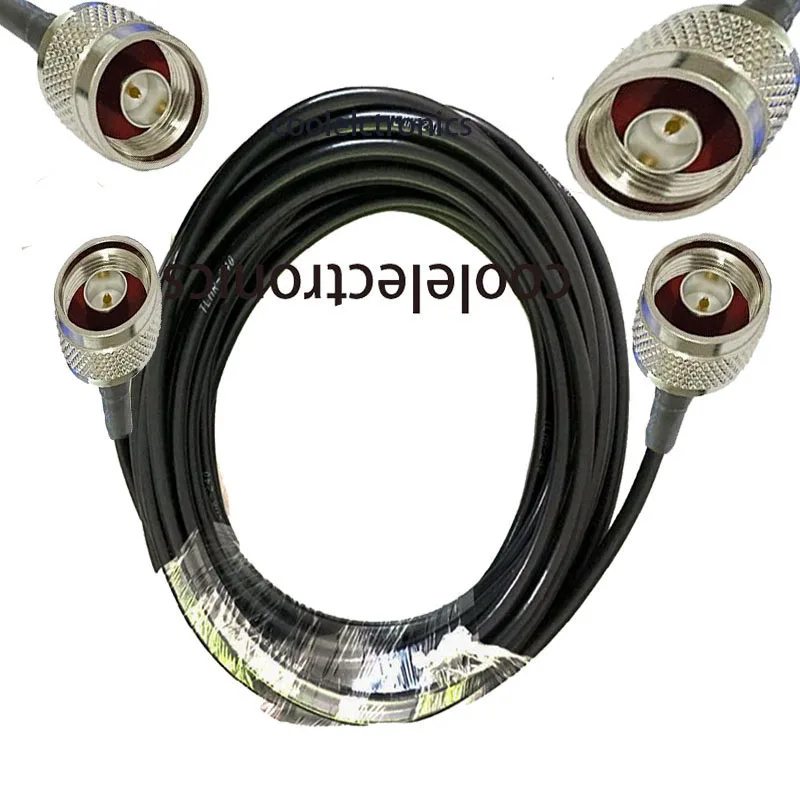 1 PC N ชาย N ชายปลั๊ก LMR-240 LMR240 RF coaxial Low Loss coaxial สาย 1/2/3/5/10/15/20 M