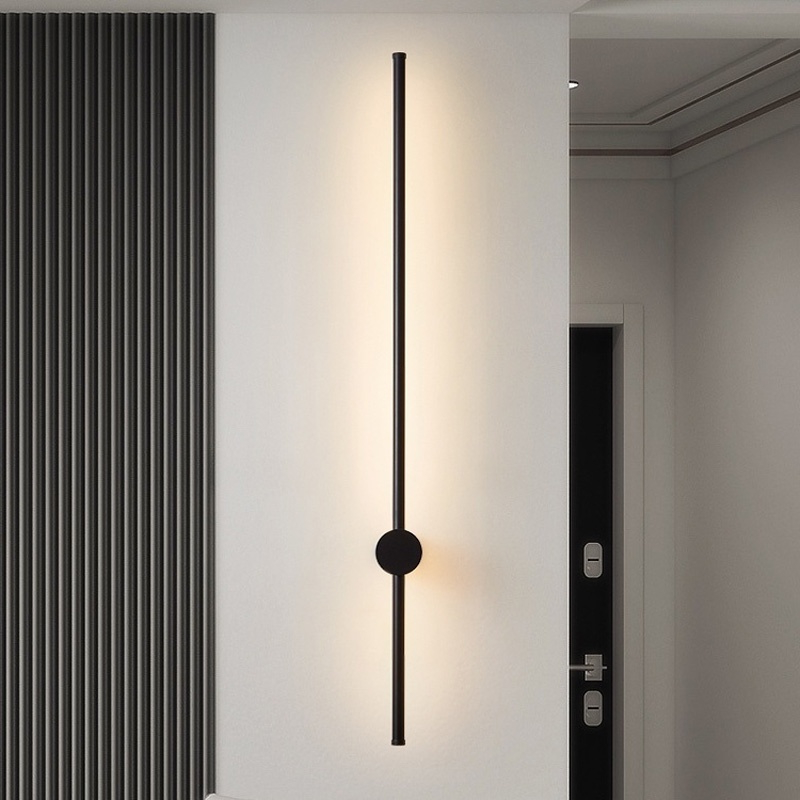 โคมไฟติดผนังแถบยาว ไฟผนังหัวเตียง โมเดิร์น สไตล์นอร์ดิก LED สําหรับตกแต่งบ้าน ห้องนอน ห้องนั่งเล่น