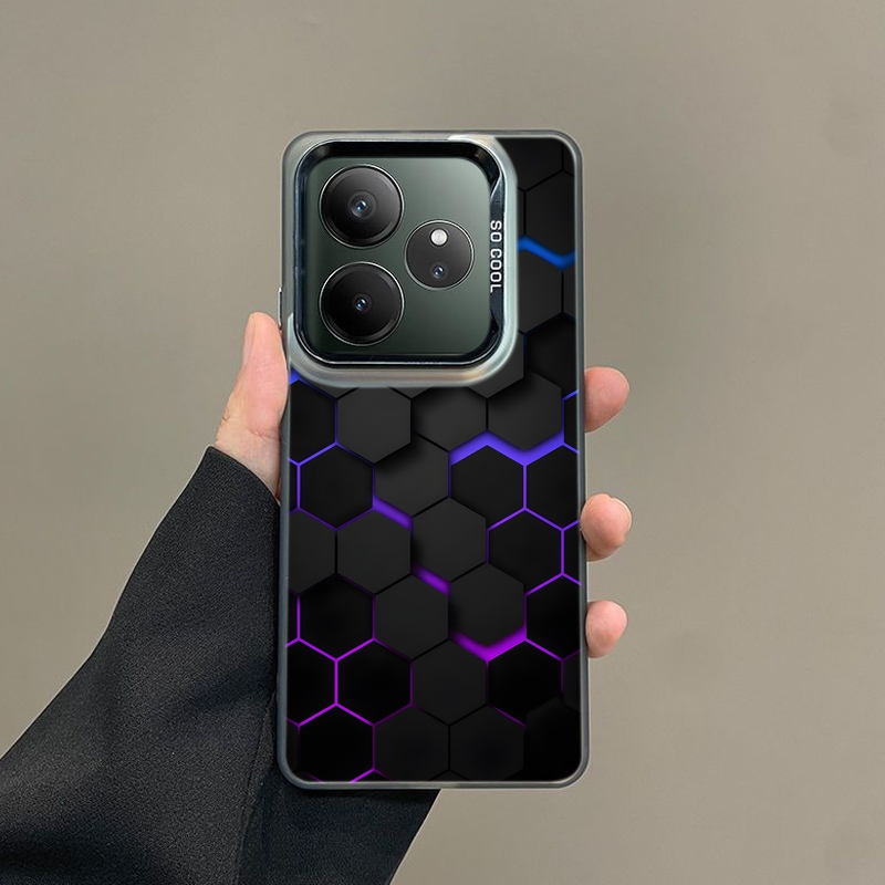 เคส Realme GT6 GT 6T เคสกันกระแทกแบบด้านพร้อมตัวป้องกันกล้องฝาครอบโทรศัพท์สําหรับนักเรียนชาย