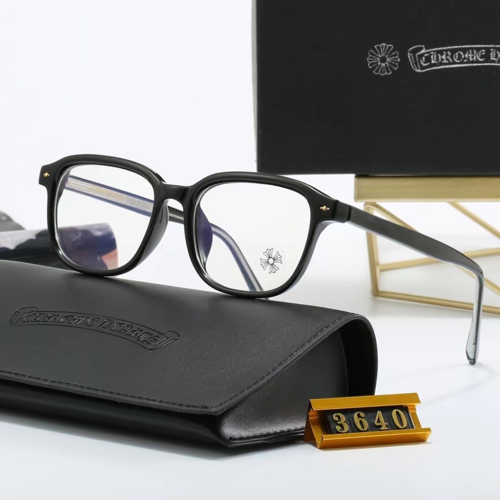 2024 ใหม่แฟชั่น High-end Chrome Hearts แบนกระจกผู้ชาย/ผู้หญิงยี่ห้อ Designer Retro แว่นตา 3640
