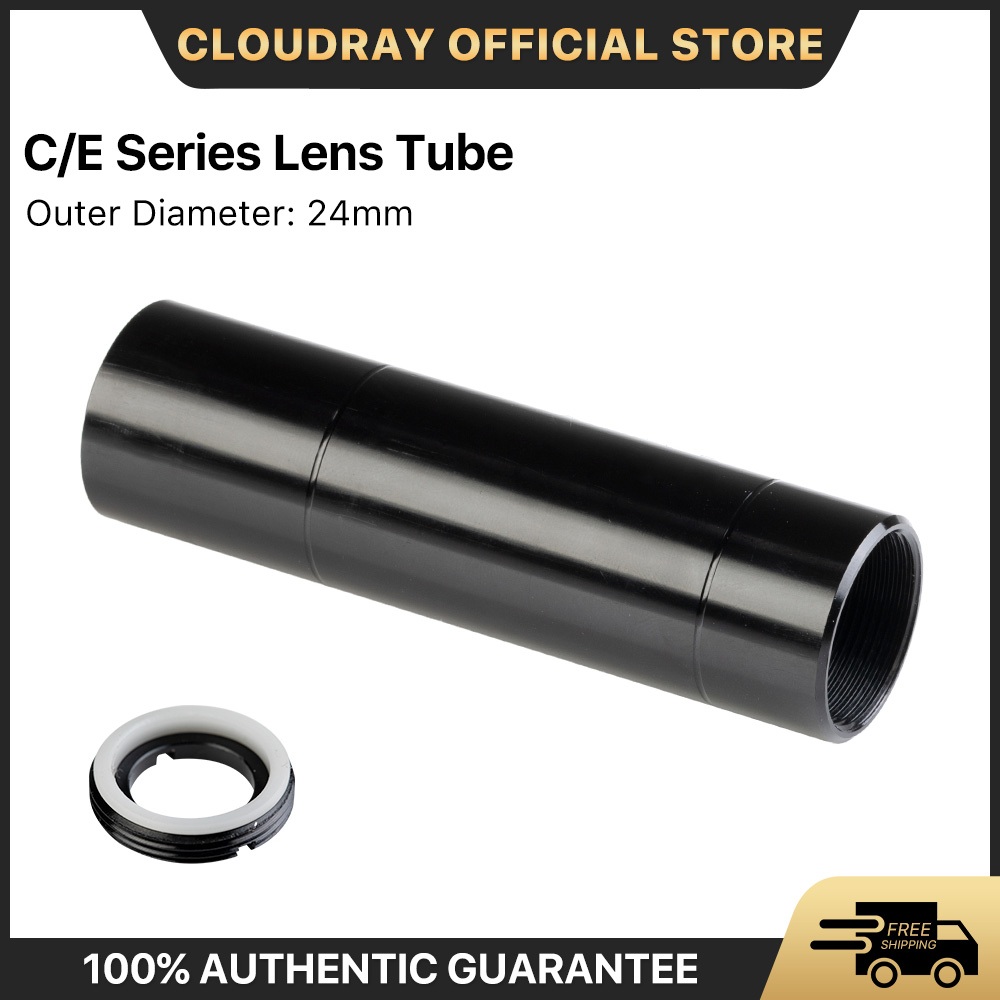 Cloudray C&E Series CO2 ท่อเลนส์ Diameter 24mm สําหรับเลนส์ Dia.20mm FL50.8/63.5/101.6mm สําหรับเครื่องตัดเลเซอร์ CO2