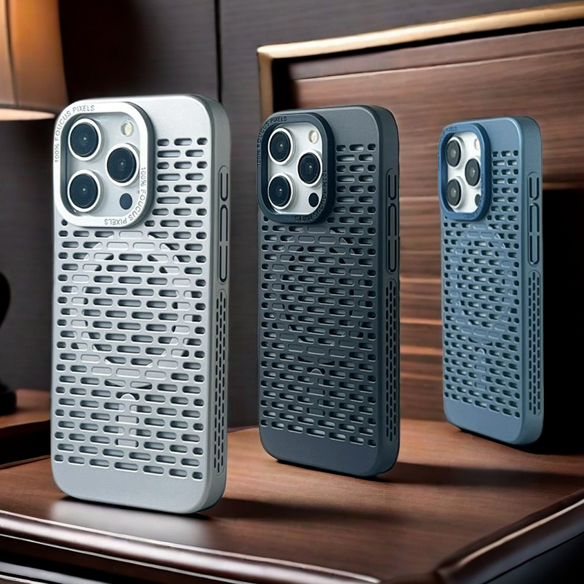 【Upgraded/Heat dissipation/Matte Pc hard case/Black】เคส compatible for iPhone 11 12 13 14 15 pro max case