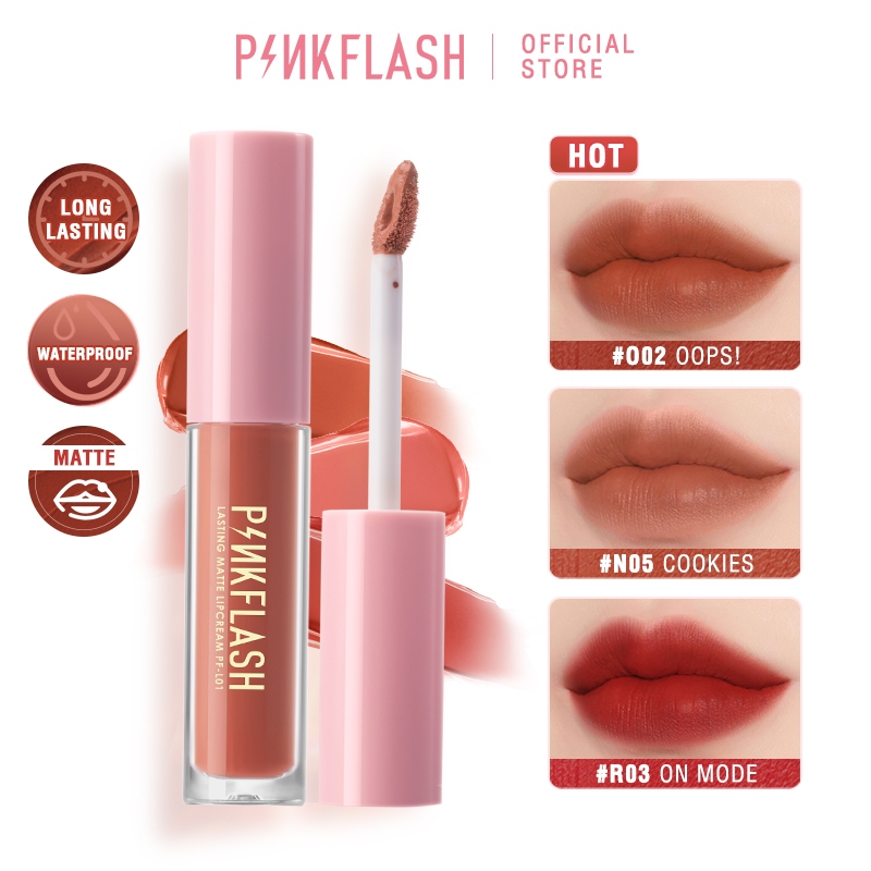 ซื้อ Pinkflash ลิปสติก ลิปกลอส เนื้อแมตต์ ติดทนนาน PF-L01