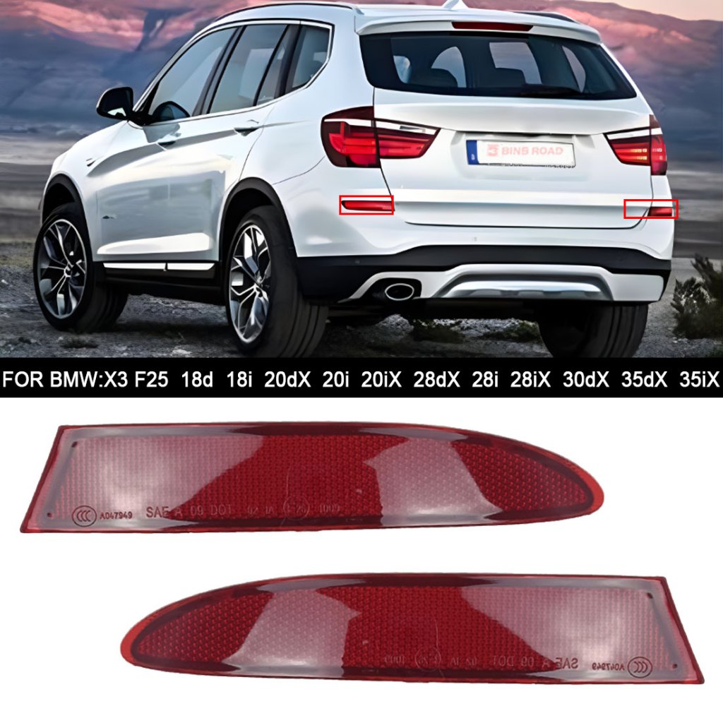 BINB ROAD Reflector ขวา 63147217316 สําหรับ BMW X3 F25 28dX 28iX 35iX Reflector ซ้าย 63147217315