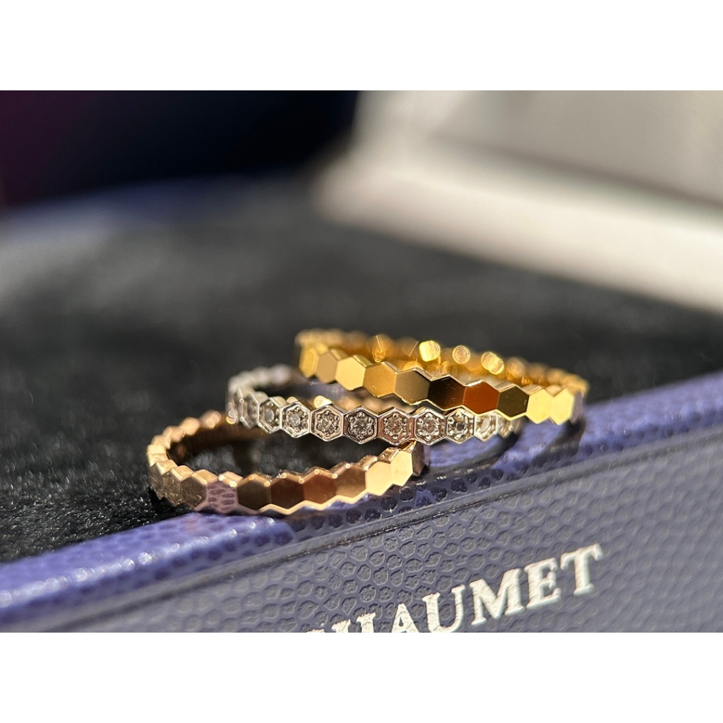 Cnc1:1 18K Gold Plated คุณภาพสูง ch@umet paris bee my love แหวนสําหรับผู้หญิง