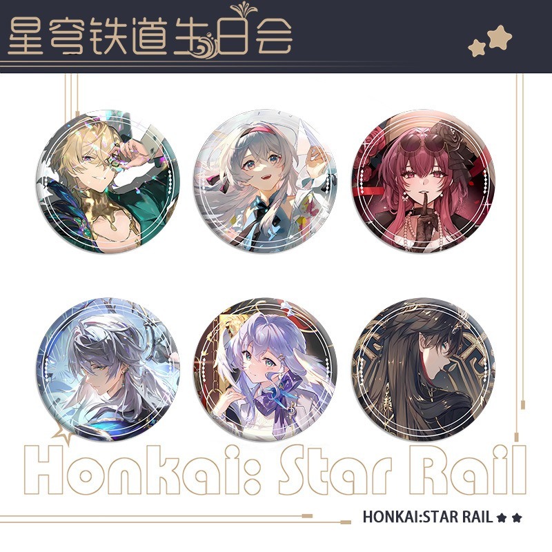 เกม Honkai: Star Rail Sparkle Aventurine Firefly Metal Badge Pin เข็มกลัดของขวัญสะสม