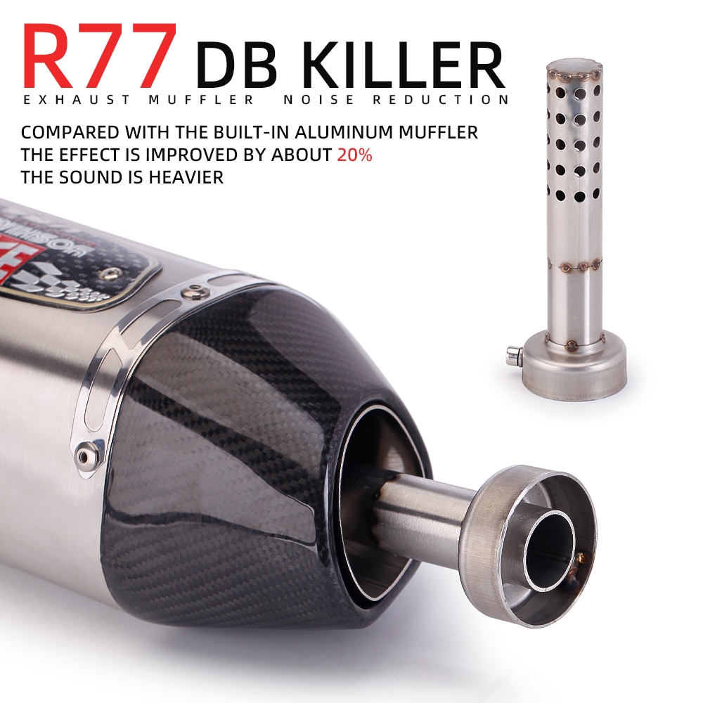 Yoshimura R77 51mm Universal รถจักรยานยนต์ท่อไอเสีย DB Killer