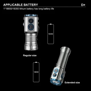 Asafee F235-X EDC ไฟฉาย 3 * P35 + RPG พวงกุญแจไฟ LED แบบพกพา Ultra Bright Mini ไฟฉายโคม 1850/18650 แบตเตอรี่กันน้ํา IPX66