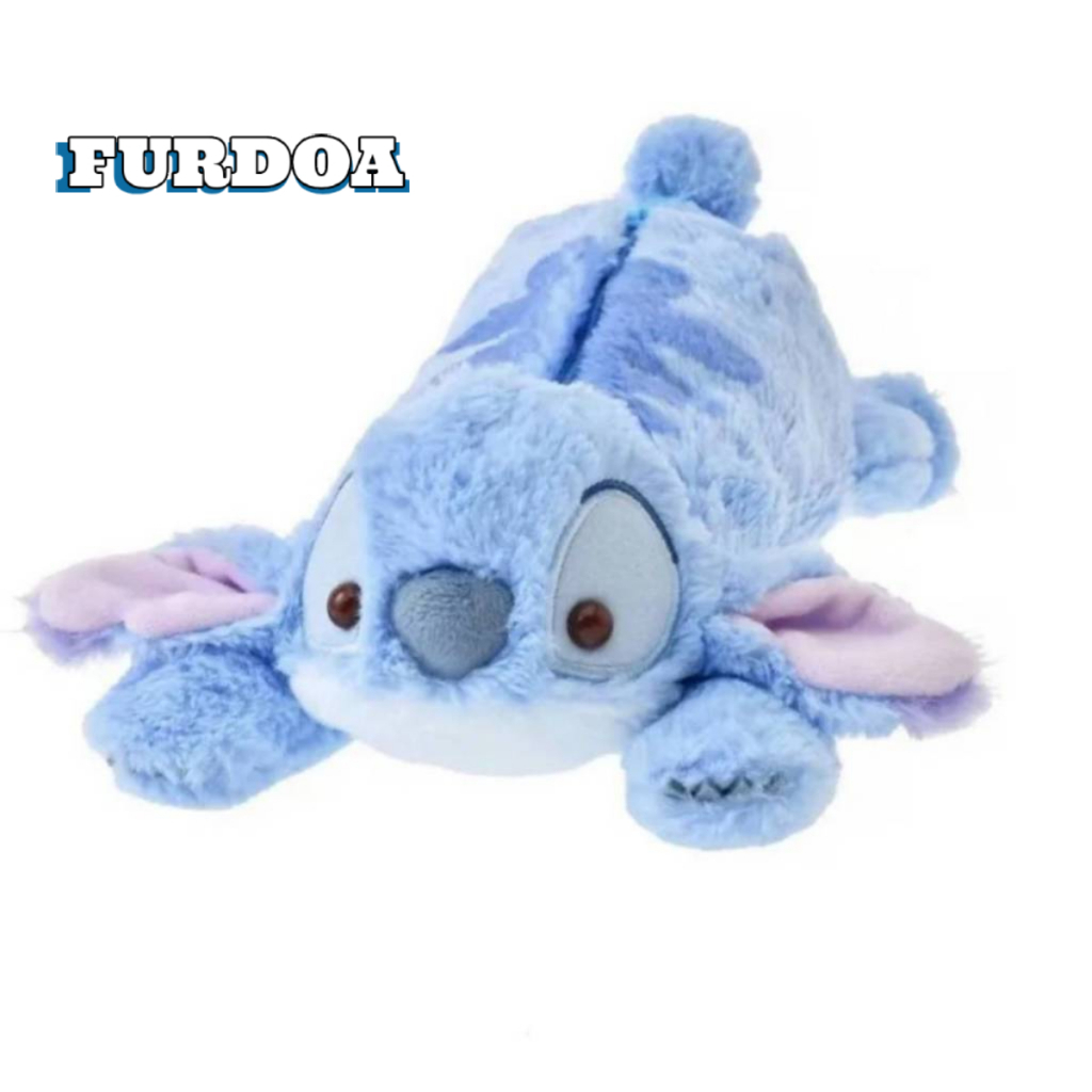 กระเป๋าใส่ปากกา ตุ๊กตาการ์ตูน Lilo And Stitch กระเป๋าดินสอ รูปหนอน หมู ผ้ากํามะหยี่ขนนิ่ม