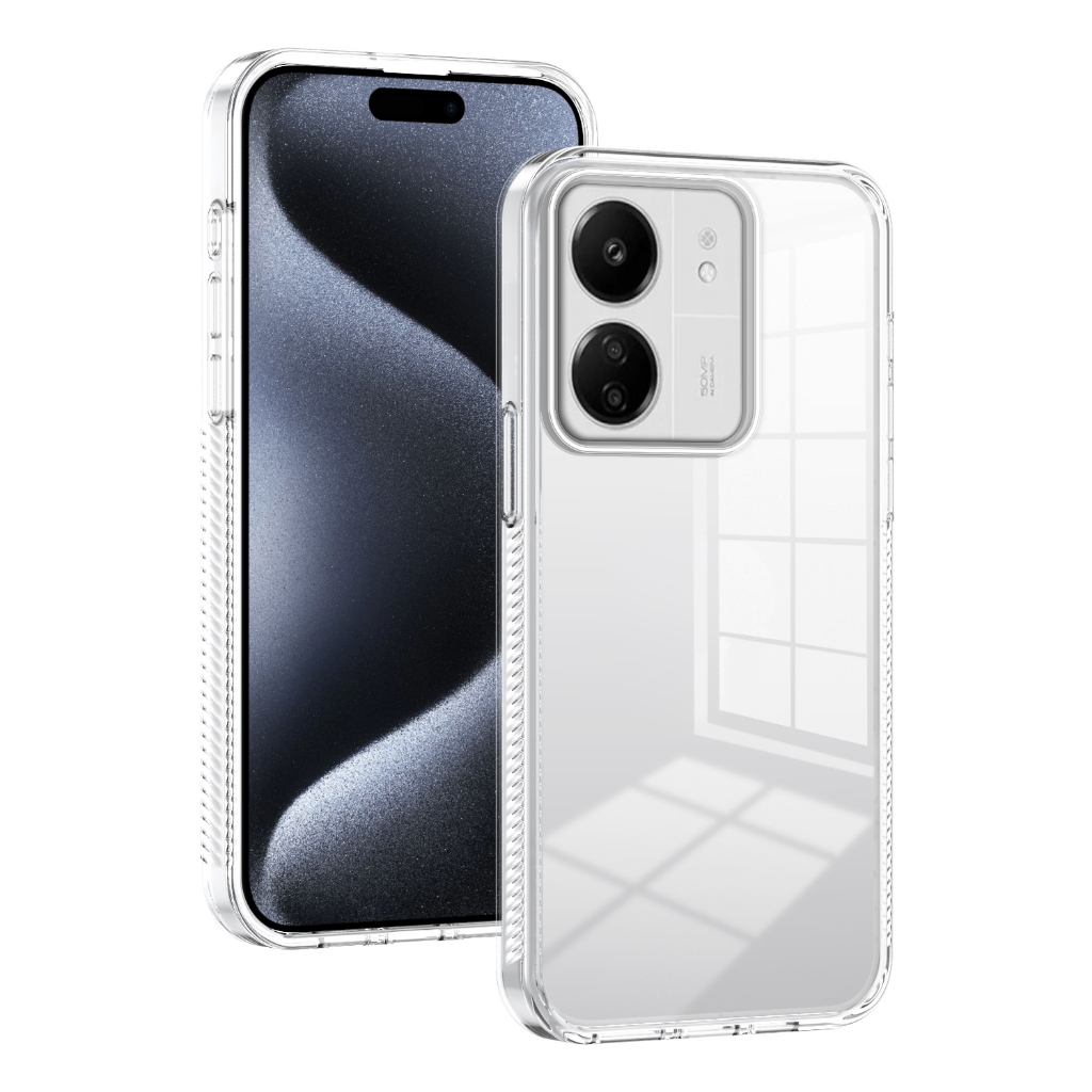 สําหรับ Xiaomi Redmi 13C 4G / Redmi 13C 5G ,โปร่งใสสูง,ลายนิ้วมือไม่ติด,คุณภาพสูง,เคสป้องกันโทรศัพท์