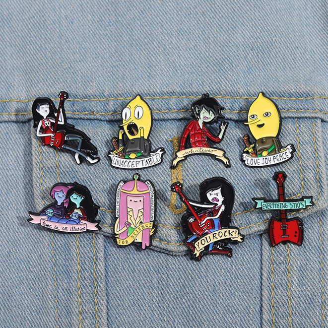 อะนิเมะผจญภัยเกมเข็มกลัด Pins การ์ตูนตัวอักษรเข็มกลัดโลหะ Bagdes คอลเลกชันอุปกรณ์เสริมของขวัญสําหรับแฟนเด็ก
