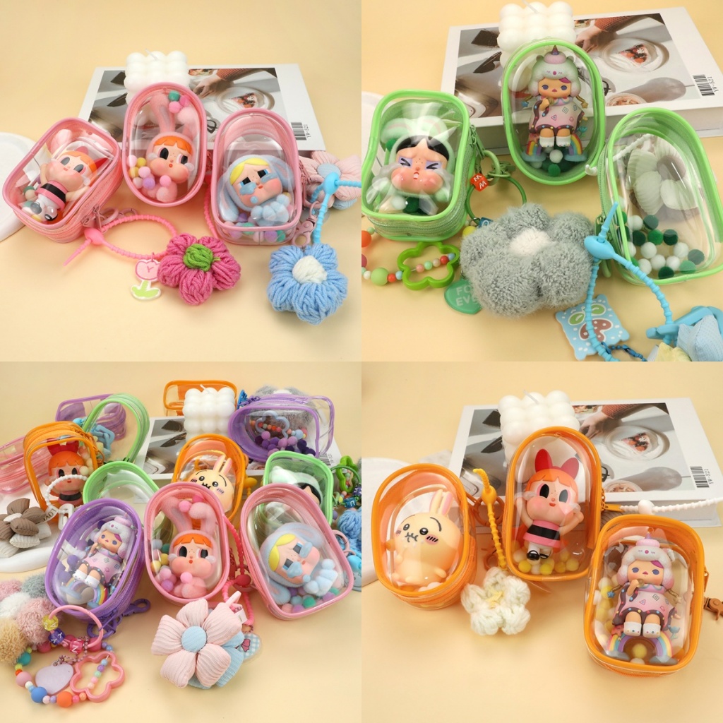 กล่องเก็บตุ๊กตาอะนิเมะ ขนาด 9 ซม. 10 ซม. สีโปร่งใส สําหรับเก็บสะสม