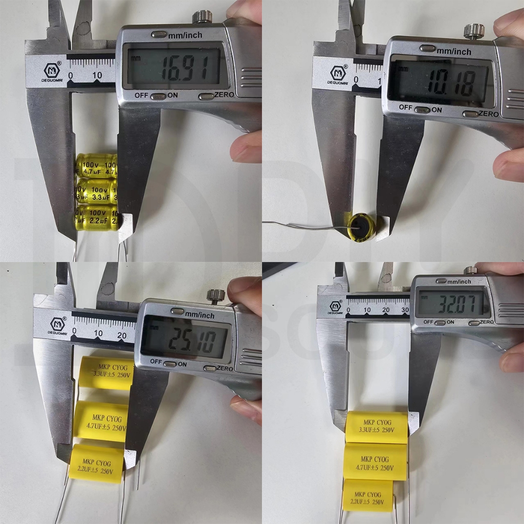 DIYsound Cเสียงแหลม ซีแหลมจาน Cแหลม คาปาเสียงแหลม MKP 2.2uf 3.3uf 4.7uf 100V 250V C ต่อดอกเสียงแหลม เสียงแหลมใส ใส่ได้กับลำโพงเสียงแหลมทุกรุ่น ทนทาน ขาดยาก จำนวน1ตัว