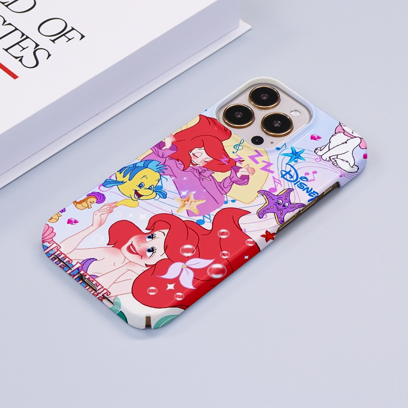 Disney PrincessสําหรับIPhone 15 14 13 12 11 Pro Max X XR Xs Max 8 7 6s Plus SE 2020 Brightก๋วยเตี๋ยวสี่ขนมปังป้องกันกล้องกันกระแทกฝาหลังเคสโทรศัพท์NFC