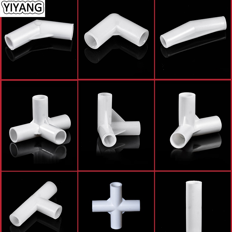 Pvc Fitting ท่อสีขาว Joint Connector Penyambung Paip/Conduit/ 3Way 4Way ข้อศอก 8 มม. 12 มม.