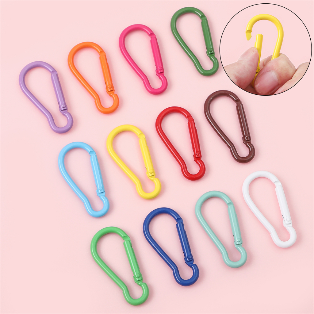 [22x46 มม.] Gourd Buckle สีสเปรย์อุปกรณ์อลูมิเนียม DIY ทําพวงกุญแจ/กระเป๋าเป้สะพายหลังเครื่องประดับอุปกรณ์เสริมแฟชั่น