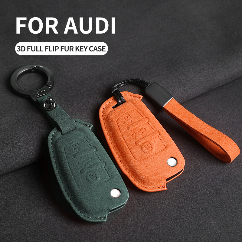ใหม่ เคสกุญแจรีโมตรถยนต์  แบบฝาพับ อุปกรณ์เสริม สําหรับ Audi A1 A3 A6 A6L Q2 Q3 Q7 TTS R8 S6 RS3 ราคา ถูกที่สุด ดีลบีเคเค