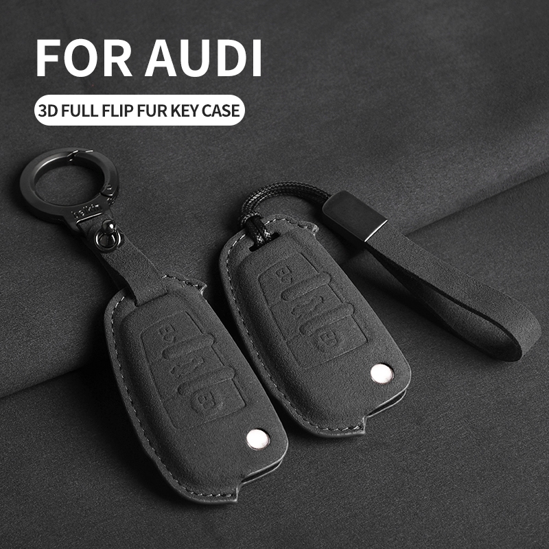 ใหม่ เคสกุญแจรีโมตรถยนต์  แบบฝาพับ อุปกรณ์เสริม สําหรับ Audi A1 A3 A6 A6L Q2 Q3 Q7 TTS R8 S6 RS3 ราคา ถูกที่สุด ดีลบีเคเค แกลเลอรีภาพที่ 6