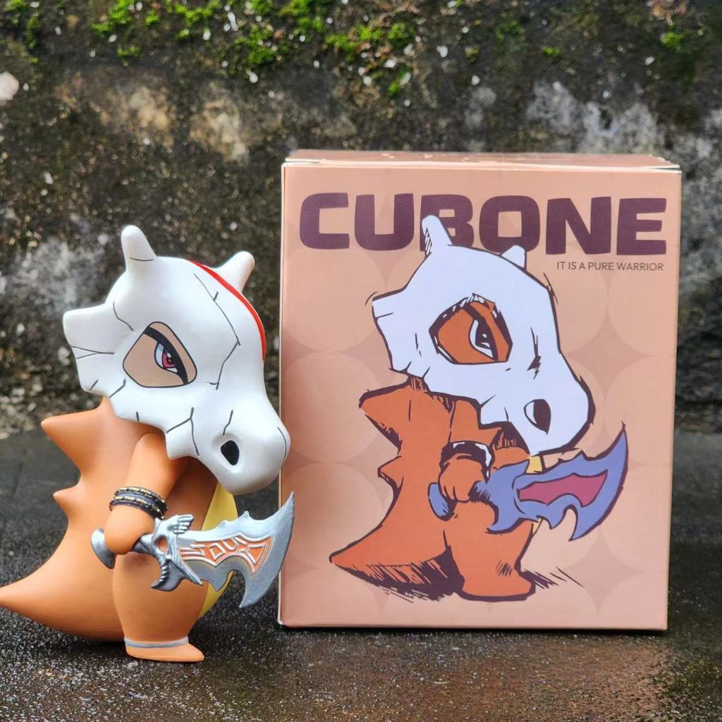 ของเล่นฟิกเกอร์ Pokemon Cubone น่ารักขนาด 12 ซม. เป็น God of War Kratos