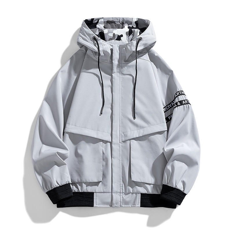 L-8xl Plus ขนาดเสื้อแจ็คเก็ตผู้ชาย Street Wear ฤดูใบไม้ผลิฤดูใบไม้ร่วง All-Match กันน้ํา Breathable Casual Work Jacket - รูปที่ 3