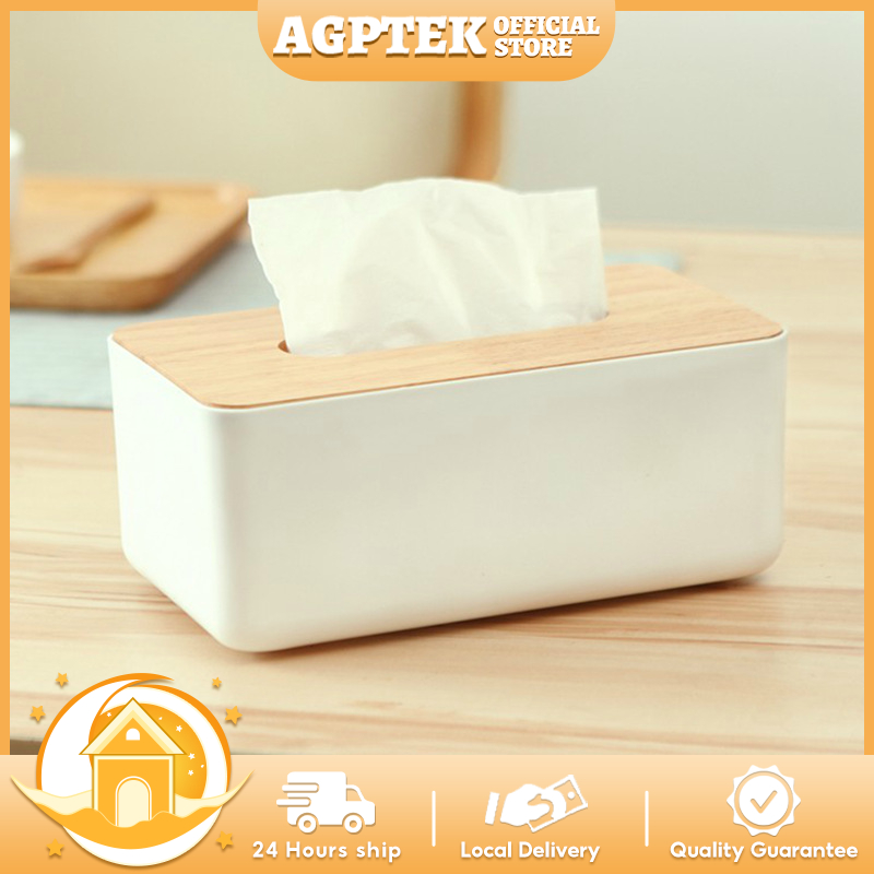 【Local Fast Delivery】กล่องทิชชู่ ไม้ 2 ขนาด เลือกได้ สําหรับห้องนอน ห้องน้ํา ห้องครัว ห้องนั่งเล่น