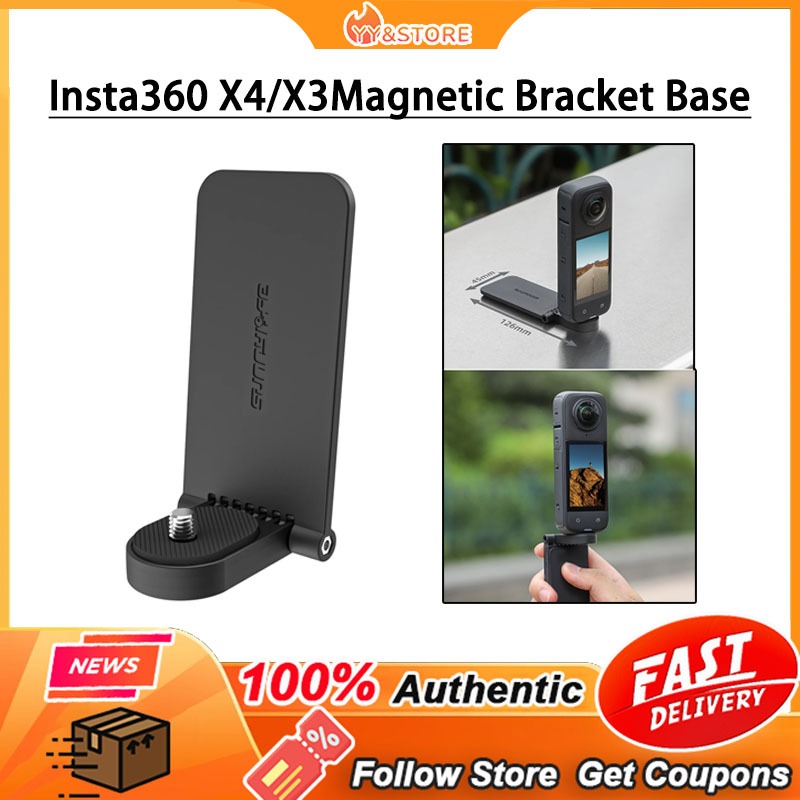 ใหม่Insta360 X4/x3magnetic Bracket Base Fixation Bracket มือถือหลายมุมปรับ Desktop Bracket อุปกรณ์เสริมกล้อง