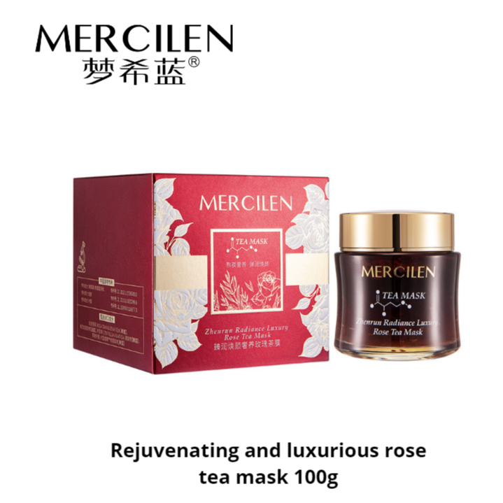 Mercilen MERCILEN Moisture Rejuvenating Luxurious Rose Tea Mask 100g Fade Fine Lines Oil Control Moi