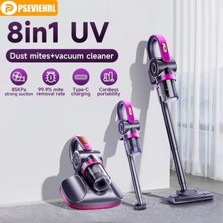 8in1 Cordless Vacuum Cleaner 99999Kpa Wireless Dust Mite Vacuum Cleaner UV99.9% Mite Remover Anti-dust Mites for Bed Mattress