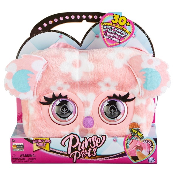 Purse Pets, Print Perfect Bamboo Boo, Interactive Pet Toy กระเป๋าสัตว์เลี้ยง พิมพ์บูไม้ไผ่ที่สมบูรณ์แบบ ของเล่นสัตว์เลี้ยงแบบโต้ตอบ
