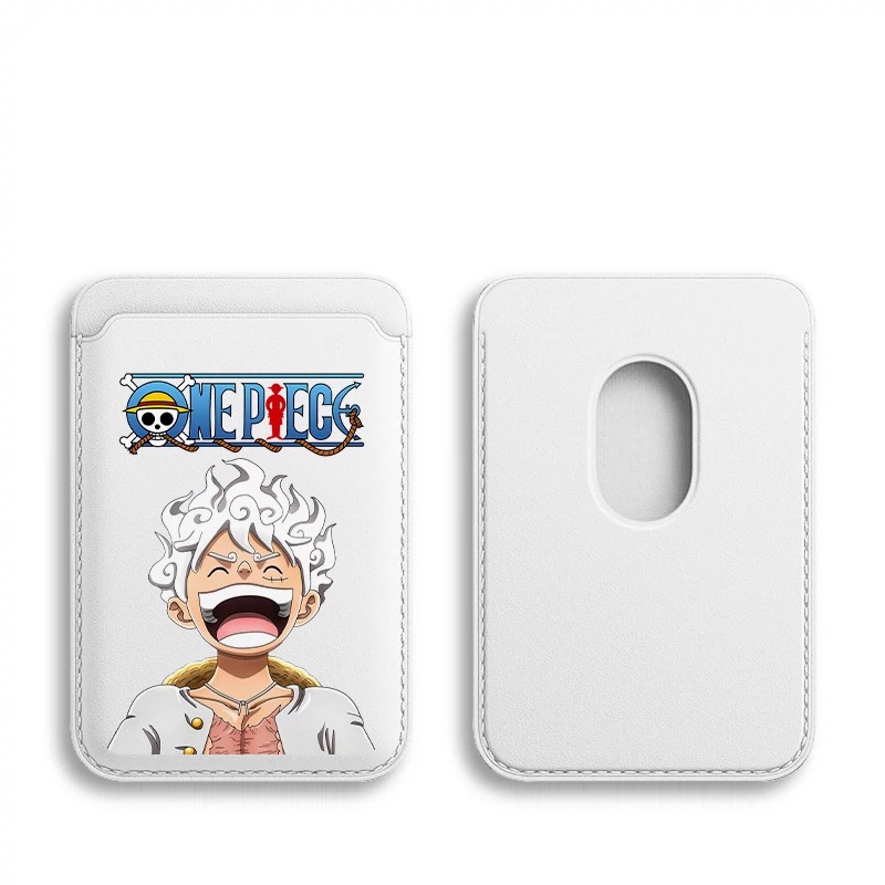 One Piece กระเป๋าสตางค์ลายลูฟี่หล่อผู้ถือบัตรสําหรับ iPhone 15pro 15promax 14 14promax 14 pro