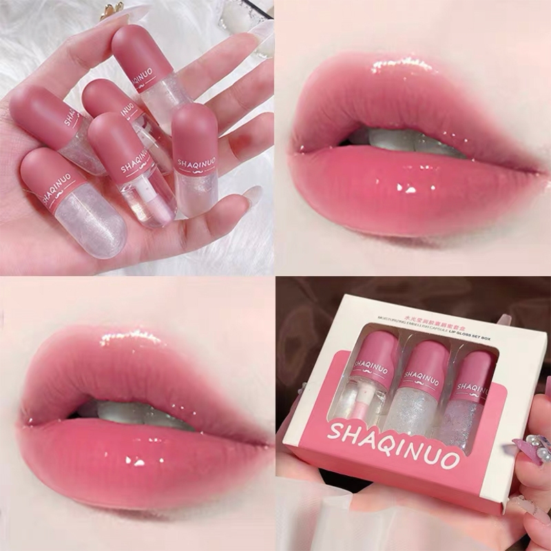ลิปกลอสมินิแคปซูล ลิปกลอสเปลี่ยนสีใส ให้ความชุ่มชื้น เปลี่ยนสี