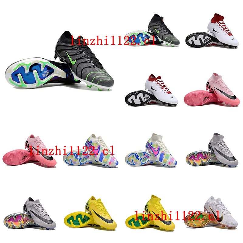 รองเท้าฟุตบอลบุรุษ Zoomes Mercuriales Vapores XV Elite FG รองเท้าฟุตบอลคลีต Firm Ground Trainers Outdoor