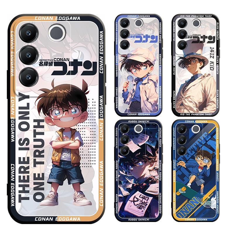 สําหรับ vivo V27 V27E V25 V25E V11 V11i V15 V17 V19 NEO PRO 1804 1819 5G นักสืบ Conan การ์ตูนเคสโทรศัพท์สําหรับ