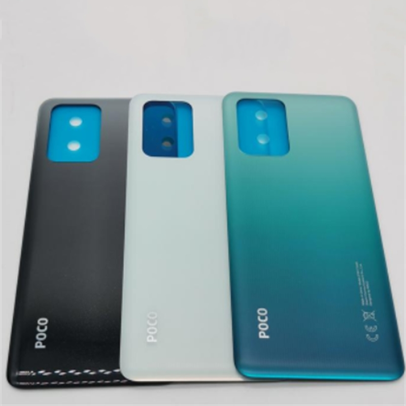 Xiaomi POCO X3 GT ฝาหลังแบตเตอรี่ด้านหลังประตูสําหรับ Poco x3 X3 GT x3gt เคสโทรศัพท์ + สติกเกอร์ที่ไ