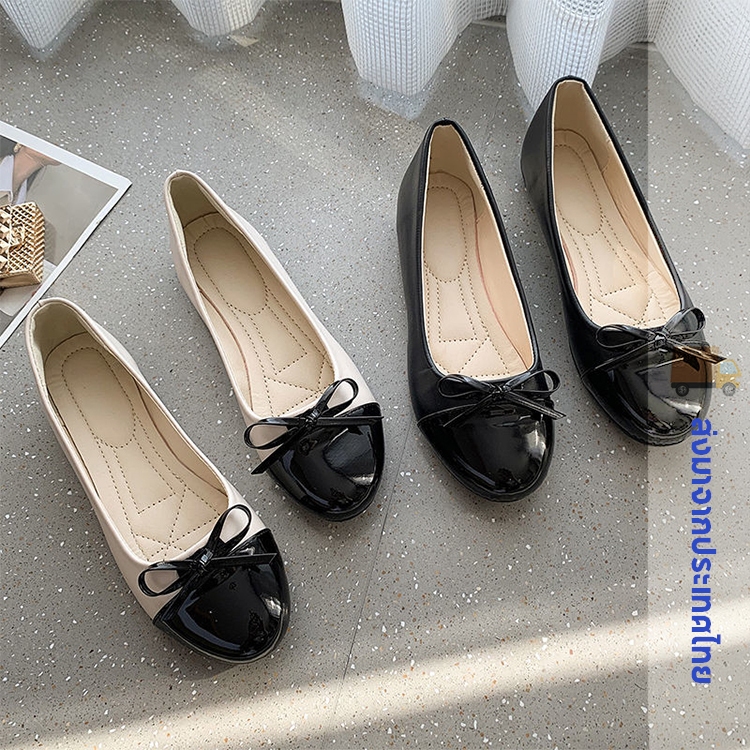 ผู้หญิงแฟชั่นแฟลตสบายนุ่มสบายๆปั๊มเดี่ยวสุภาพสตรีรองเท้าทํางาน