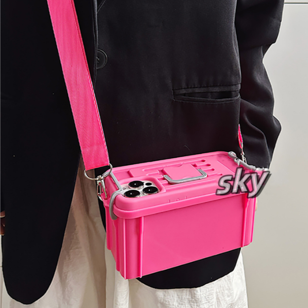 กล่องเก็บของ เคส iPhone 14pro crossbody lanyard 14promax 13promax 12promax 11promax กระเป๋าใส่เหรียญ